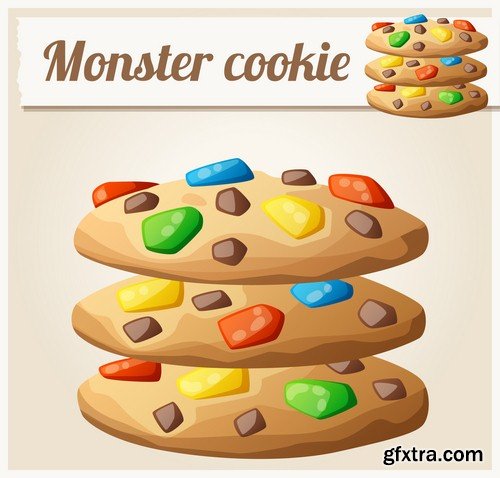 Cookie illustrations - 6 EPS