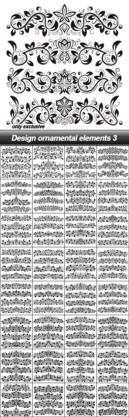 Design ornamental elements 3 - 32 EPS