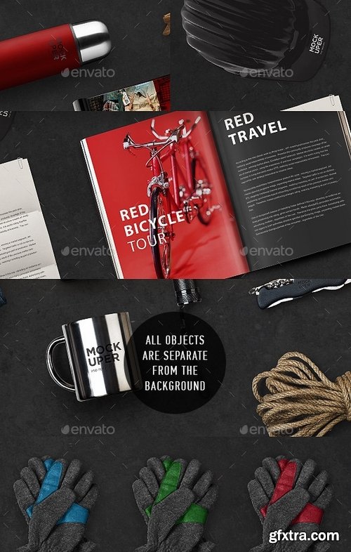 GraphicRiver - Travel Brutal Branding Mock-Up (PSD) 9517348