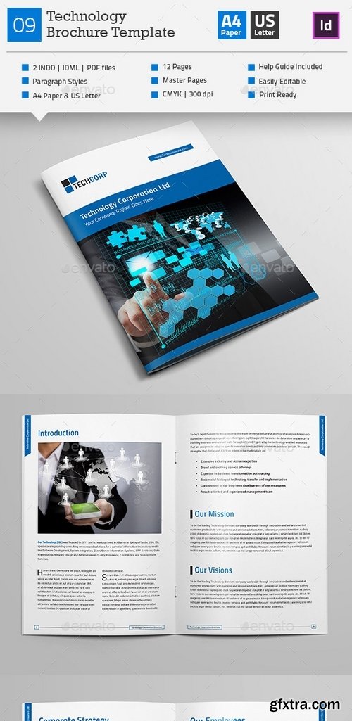 GraphicRiver - Technology Brochure Template V9 10980664