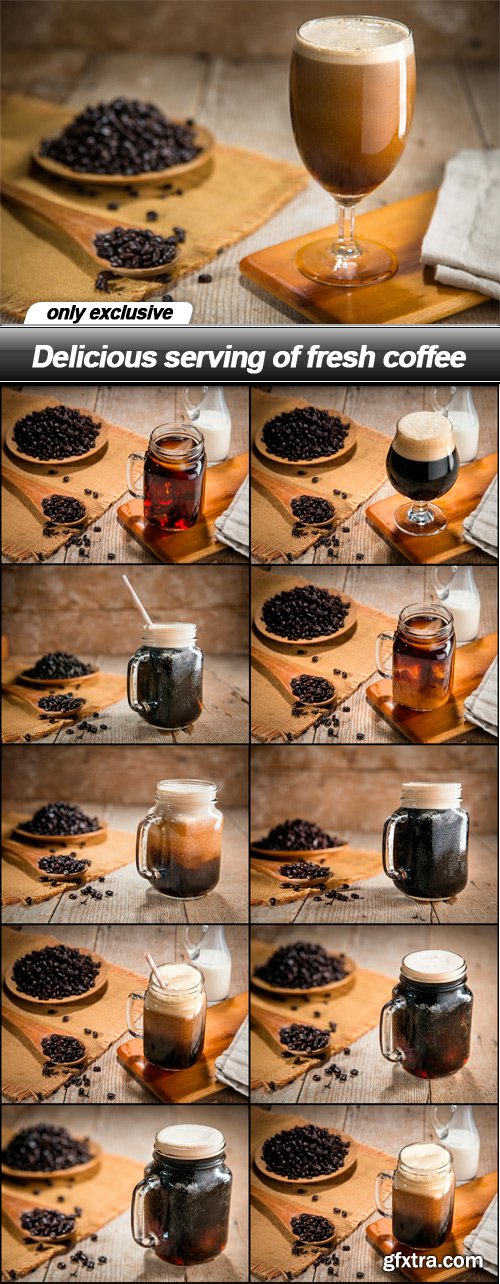 Delicious serving of fresh coffee - 11 UHQ JPEG