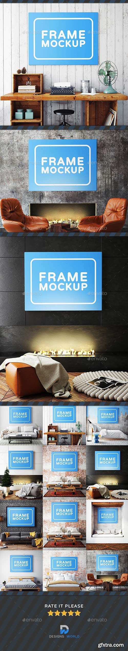 GraphicRiver - Frames Mockups on Wall 18599268