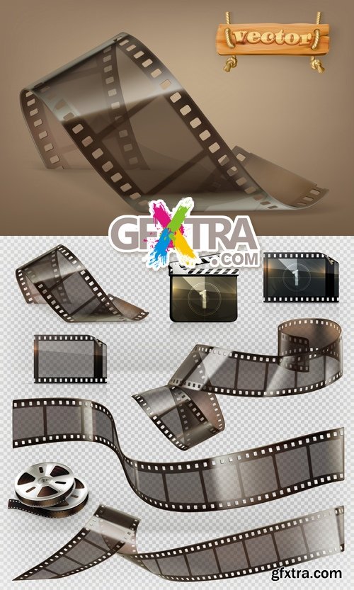 Old Film Strip Vector