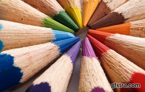 Collection of pencils paint painter easel 25 HQ Jpeg