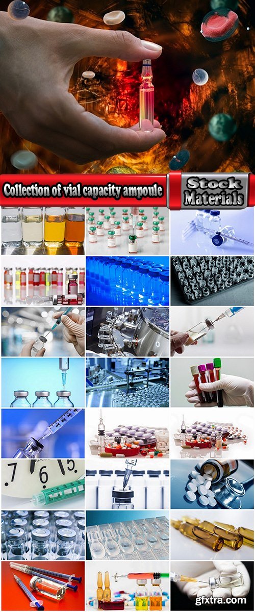 Collection of vial capacity ampoule syringe medical preparation 25 HQ Jpeg