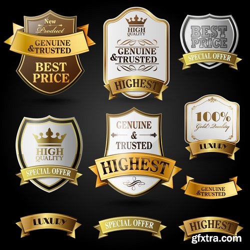 Collection of label discount sale sticker logo frame border card 8-25 EPS