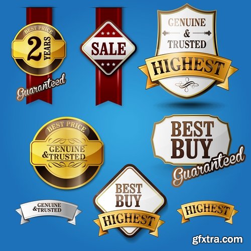 Collection of label discount sale sticker logo frame border card 8-25 EPS