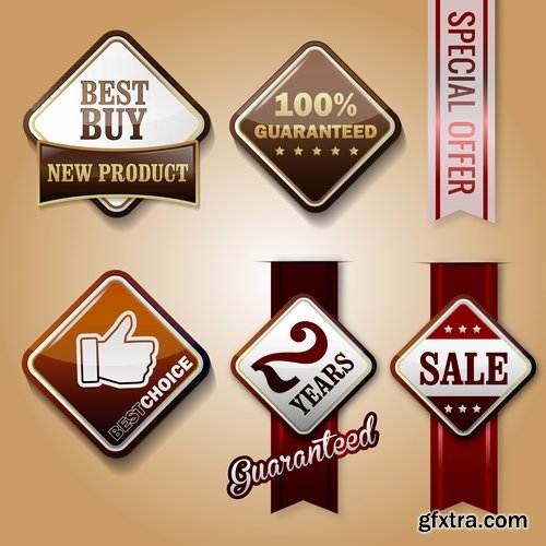 Collection of label discount sale sticker logo frame border card 8-25 EPS