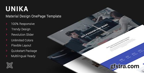 ThemeForest - Unika v1.2 - Responsive Material Design Joomla Template - 12645699