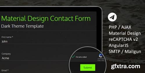 Ultimate Material PHP & AJAX Contact Form 7894