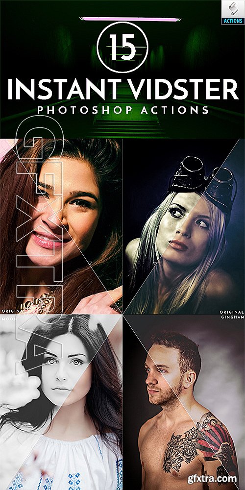 GraphicRiver - 15 Instant Vidster Photoshop Actions 19191995