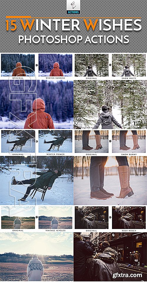 GraphicRiver - 15 Winter Wishes Photoshop Actions 19193002