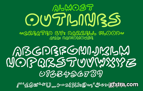 Almost Outlines font