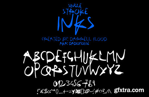 Single Stroke Inks font