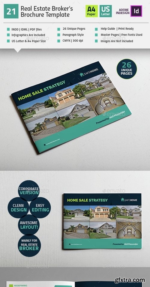 GraphicRiver - Real Estate Broker's Brochure Indesign Layout V21 15329660