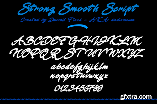Strong Smooth Script font