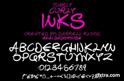 Swirly Curly Inks font