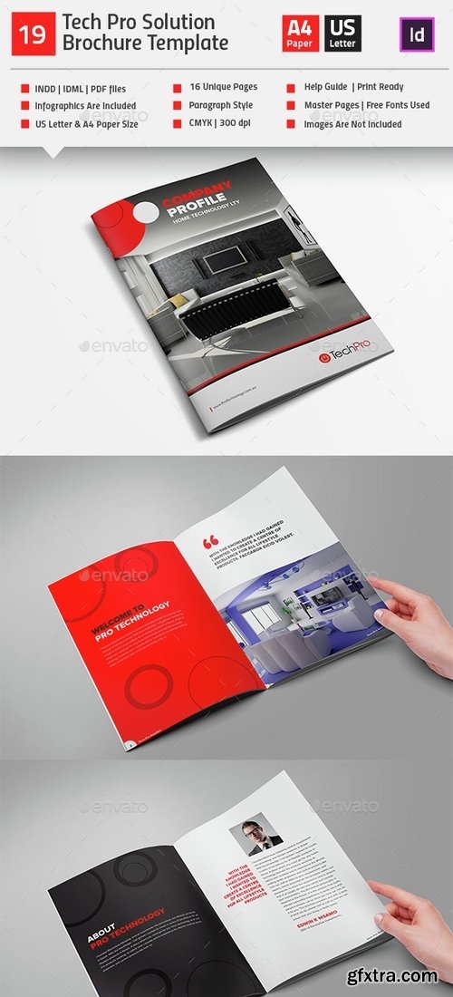 GraphicRiver - Tech Pro Solution Brochure Template V19 15299224