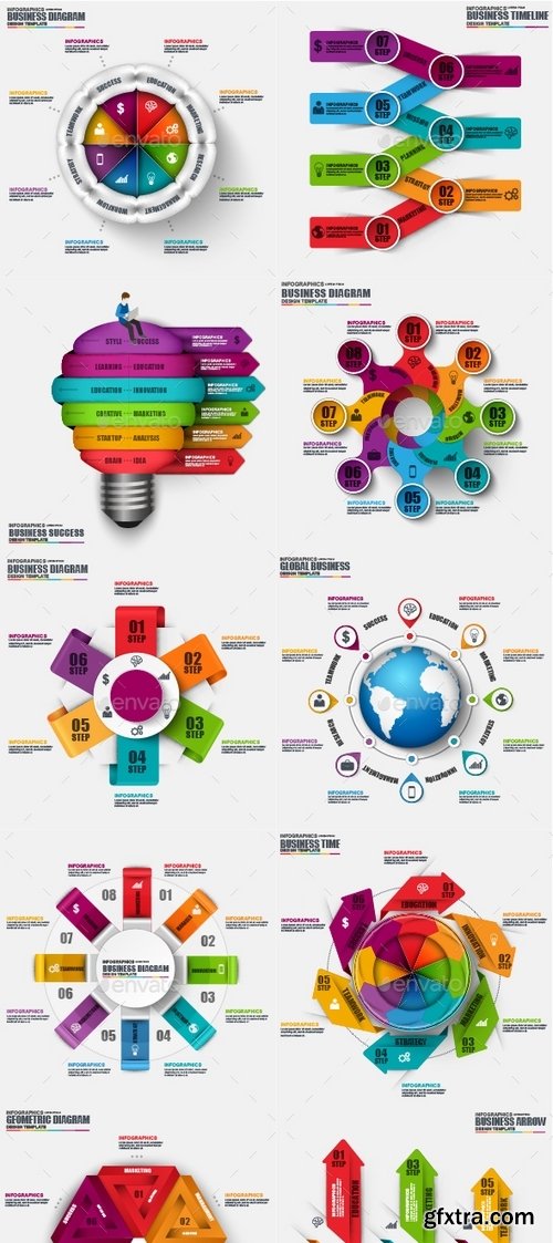 GraphicRiver - Big Set Infographic Templates 18721806