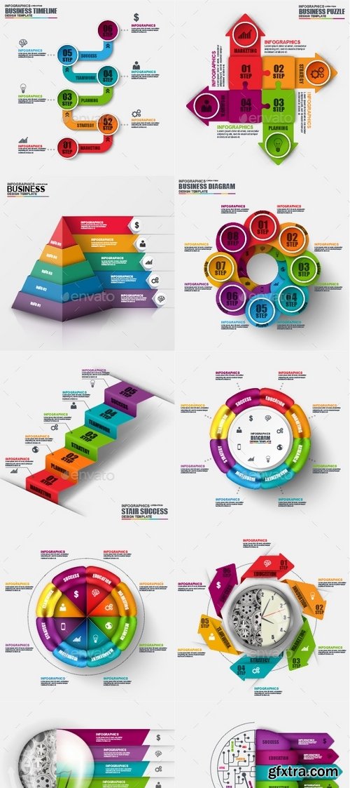 GraphicRiver - Big Set Infographic Templates 18721806