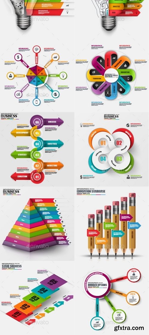 GraphicRiver - Big Set Infographic Templates 18721806