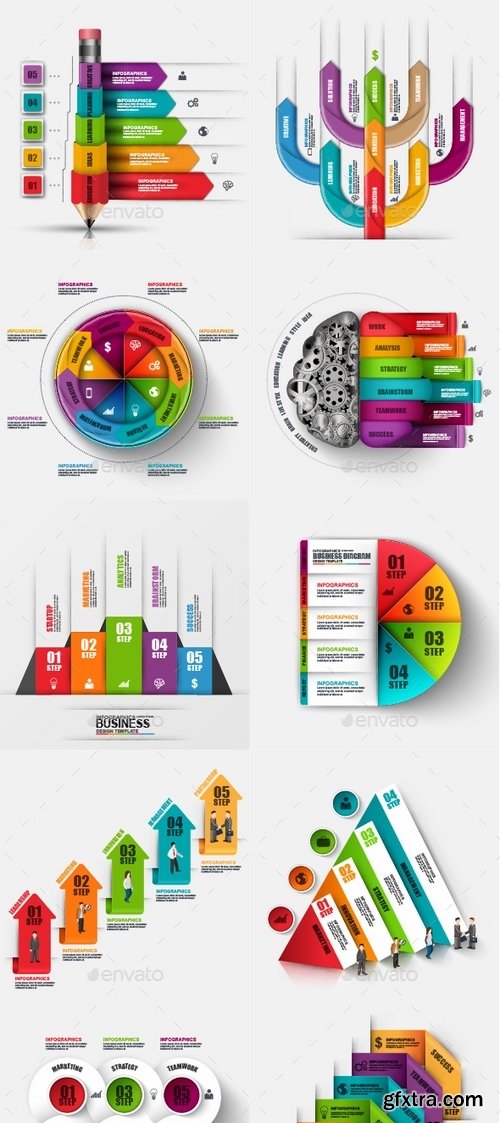 GraphicRiver - Big Set Infographic Templates 18721806