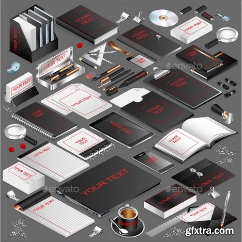 GraphicRiver - Isometric Corporate Stationery Template 18514134