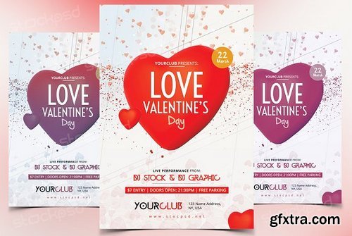 CM - Valentine\'s Day - PSD Flyer 1176344