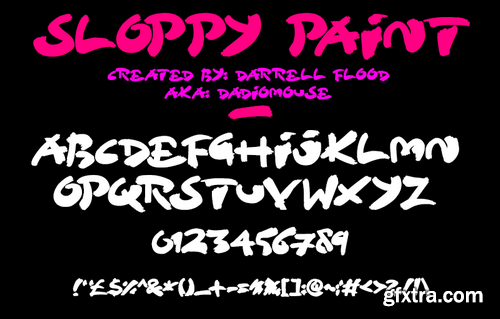 Sloppy Paint font