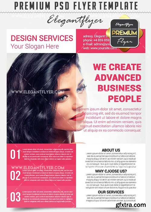 Design Services V5 Business Flyer PSD Template + Facebook Cover