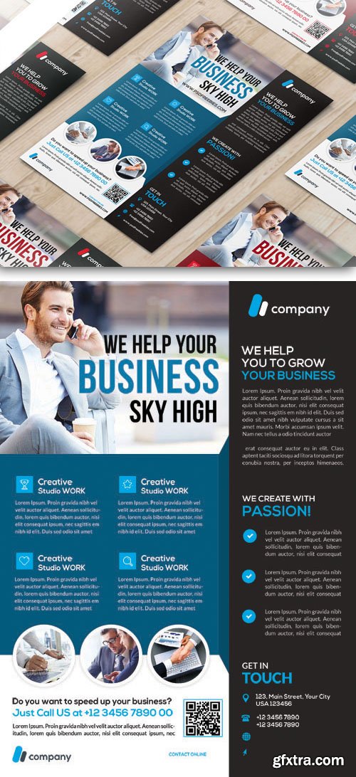 Multipurpose Corporate Flyer PSD Template