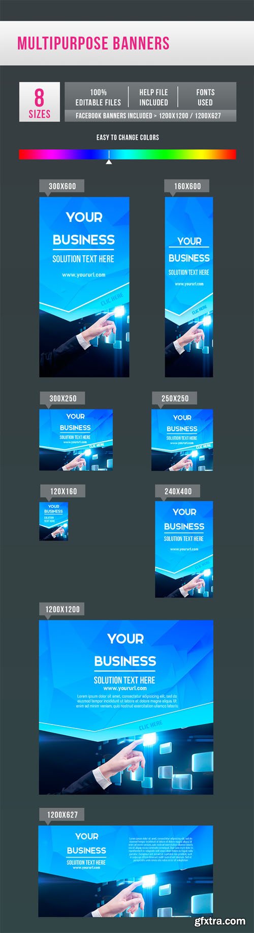 Multipurpose Banners PSD Templates