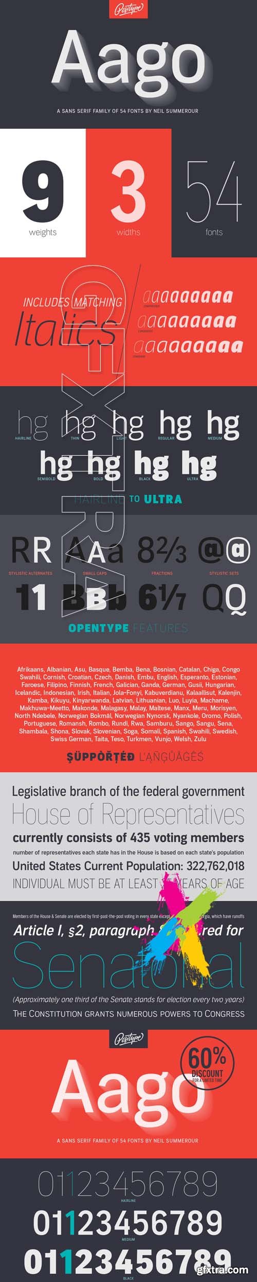 Aago font Family - $100.00