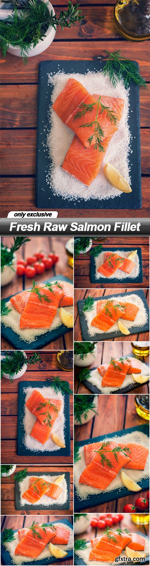 Fresh Raw Salmon Fillet - 9 UHQ JPEG