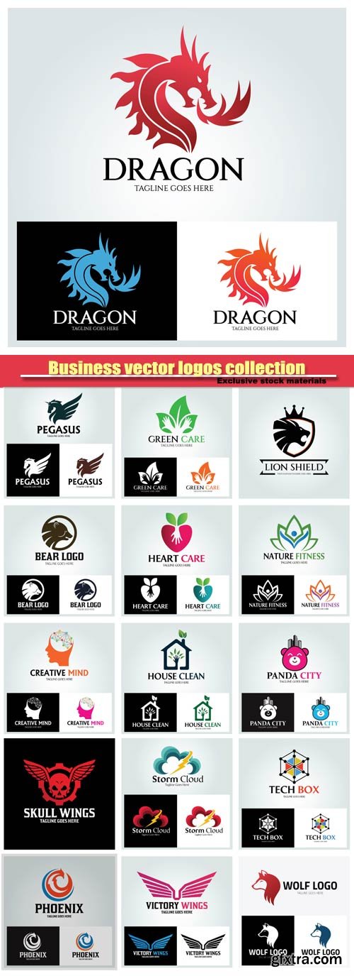 Business vector logos collection #15