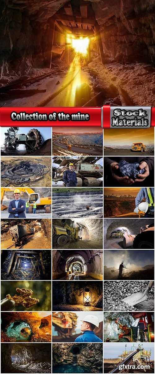 Collection of the mine quarry mining and construction trolley coal ore 25 HQ Jpeg