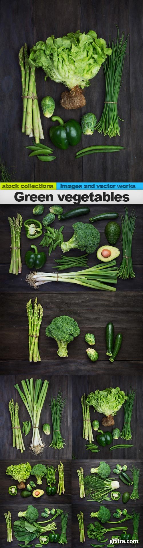 Green vegetables, 08 x UHQ JPEG