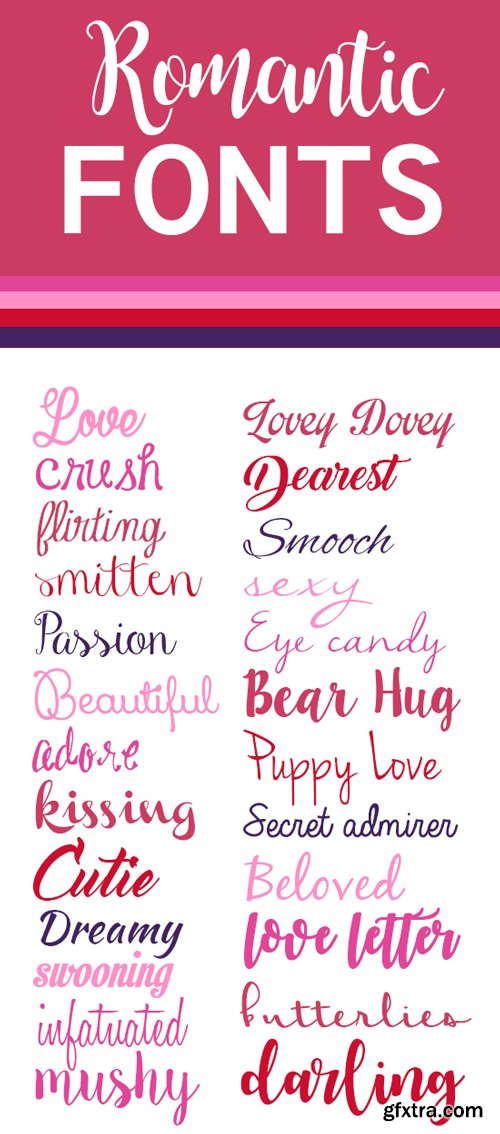 Romantic Fonts Big 000017