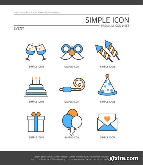 Simple Icons Set