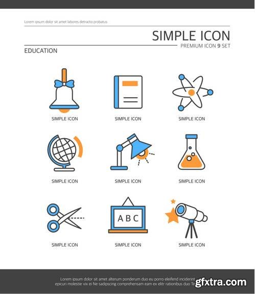 Simple Icons Set