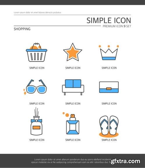 Simple Icons Set