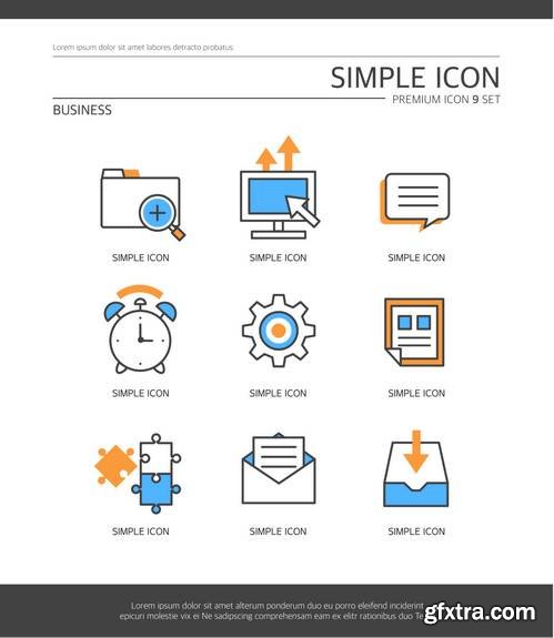 Simple Icons Set