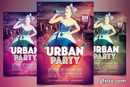 CM - Urban Party - PSD Flyer Template 1176314