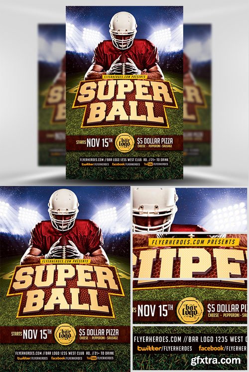 Super Ball Flyer Template v2