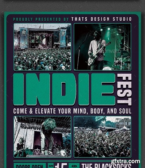 GraphicRiver - Indie Fest Flyer Template V1 15716289