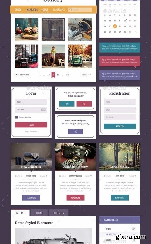 GraphicRiver - Retro Jam UI Kit 19038167