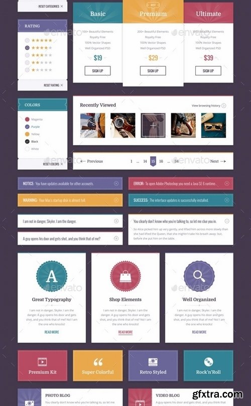 GraphicRiver - Retro Jam UI Kit 19038167