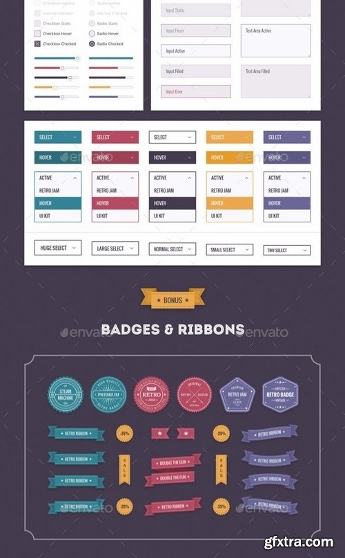 GraphicRiver - Retro Jam UI Kit 19038167