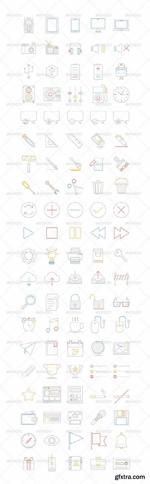 GraphicRiver - 500 Line Icons 7810258