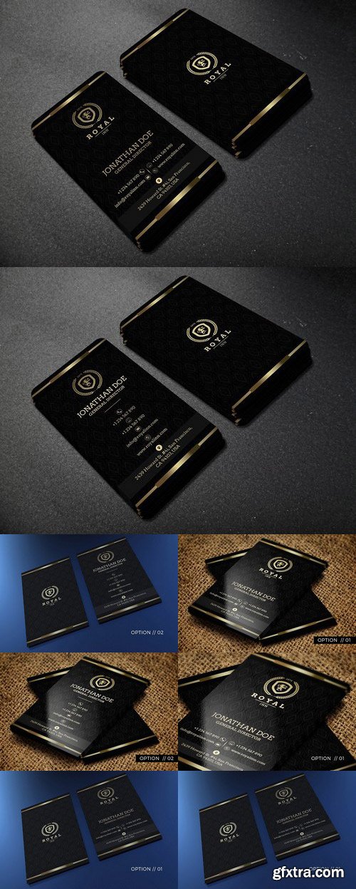 CM - Gold and Black Business Card #52 1102745